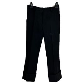 Pantalones de lana negros Carven con pinzas