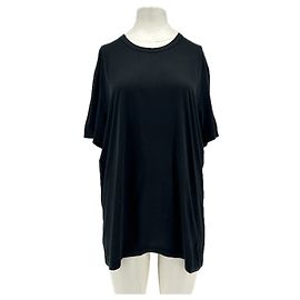 Autre Marque Camiseta negra de algodón James Perse