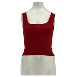 Autre Marque Top sin mangas rojo SKIMS de algodón M