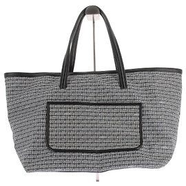 Autre Marque Borsa tote MAISON RAVN in tela stampata nera