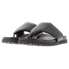 Autre Marque GIA x PERNILLE TEISBAEK Infradito in pelle nera 37