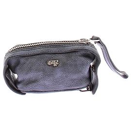 Autre Marque Bolso mini clutch de cuero azul marino DHRUV KAPOOR