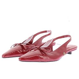 Anine Bing Red Patent Leather Mules