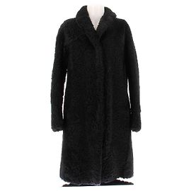 Marc Jacobs Schwarzer Schafsledermantel