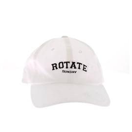 Cappellino Rotate bianco in cotone con logo
