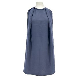 Vestido azul marino Carven