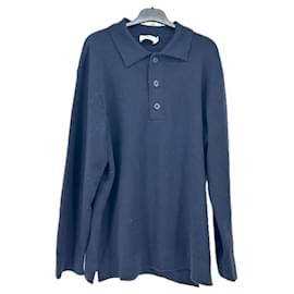 Closed Polo Pullover aus Baumwolle Marineblau M