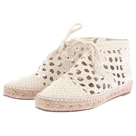 Céline Espadrille Sneaker aus weißem Leder