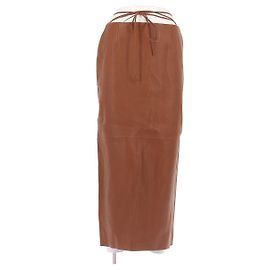 Gonna maxi in pelle marrone Magda Butrym