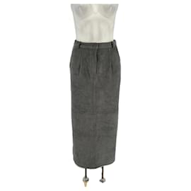 MARCELA LONDON Grey Suede Skirt - Autre Marque
