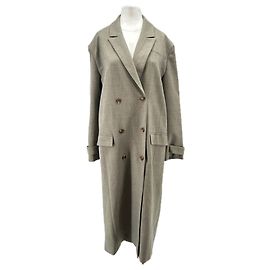 Autre Marque THE FRANKIE SHOP Langer taupe Mantel