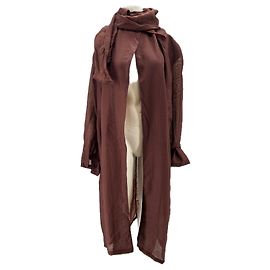 Autre Marque THE FRANKIE SHOP Langer brauner Mantel