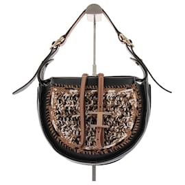 Borsa a spalla in pelle e rete - Tod's