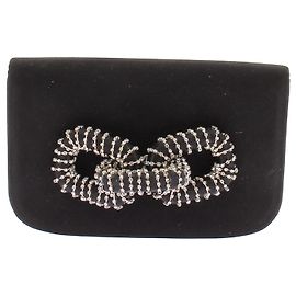 Autre Marque Borsa SERENA UZIYEL nera con strass