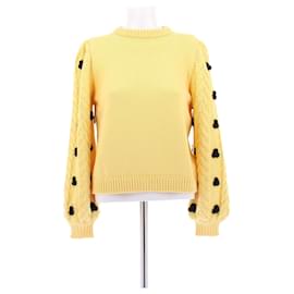 Gelber und schwarzer Pullover aus Wolle - Autre Marque