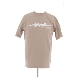 Camiseta ADISH marrón de algodón con logo blanco - Autre Marque