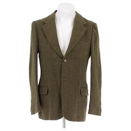 Veste en laine kaki Yves Saint Laurent