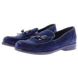 Autre Marque Mocassins de veludo azul
