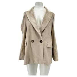 Veronica Beard Beige Samtblazer