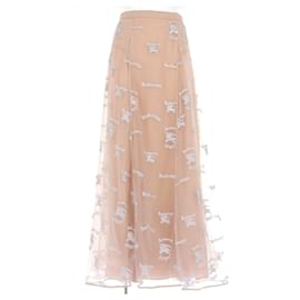 Burberry Falda de muselina y tul beige