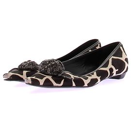 Prada Ballerina mit Kuhmotiv