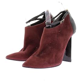 Bottines à talons rouge et noir - Jimmy Choo
