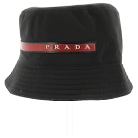 Prada Hut schwarz aus Baumwolle