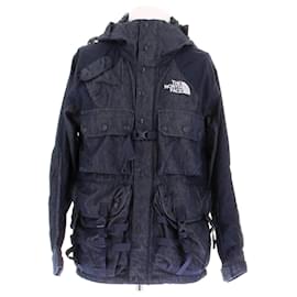 The North Face Jeansjacke Navy Blau mit Kapuze