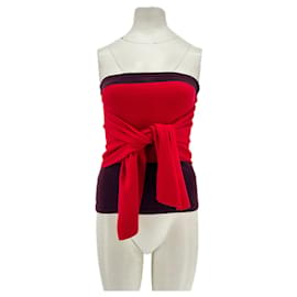 Autre Marque Top bustier VICKY MONTANARI X PARFOIS Rojo y Burdeos