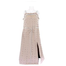 Miu Miu Vestido de lã com ornamentos