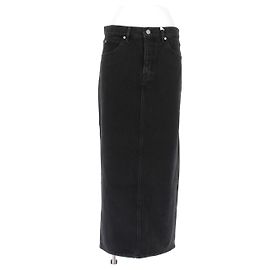 Frame Denim Falda larga de mezclilla negra Frame de algodón Talla 26