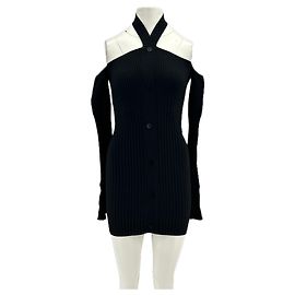 Autre Marque ANDREA DAMO Schwarzes Off-Shoulder Kleid