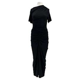 Autre Marque Vestido negro asimétrico