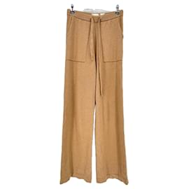 Autre Marque Pantalones de algodón beige MAJESTIC FILATURES