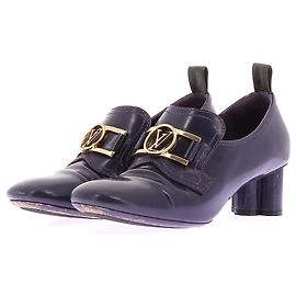 Louis Vuitton Richelieu Absatz Lackleder Lila