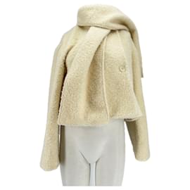 Autre Marque Chaqueta con bufanda de lana