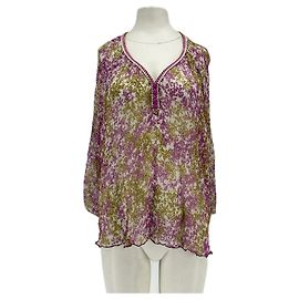 Autre Marque Blusa de seda POUPETTE ST BARTH Verde y Púrpura