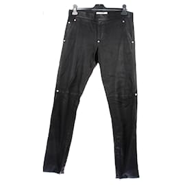 Pantalones de cuero negro Givenchy