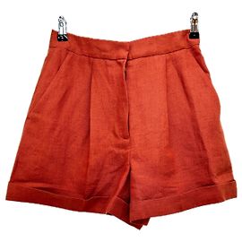 Pantaloncini in lino SéZane bordeaux