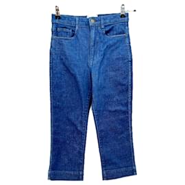 Pantalones culotte de denim SéZane azul algodón