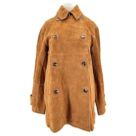 Isabel Marant Pour H&M Giacca in pelle scamosciata marrone M