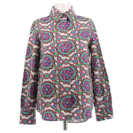 Autre Marque Camisa de algodón con estampado colorido LA DOUBLE J XS