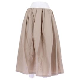 Falda midi de seda beige LILYSILK - Autre Marque