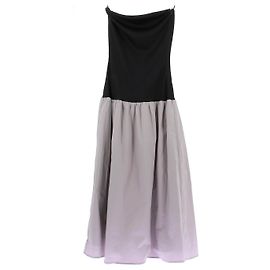 Autre Marque Robe longue bustier noire et grise ANNA QUAN