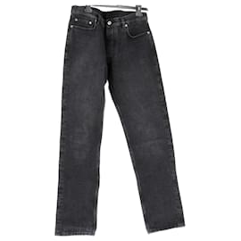 Jeans Off White neri in cotone uomo taglia 32