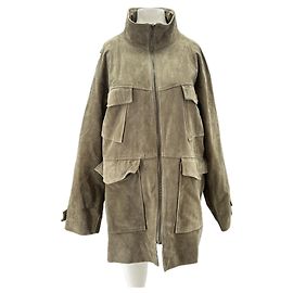 Autre Marque THE FRANKIE SHOP Wildlederjacke Khaki M