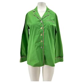 Autre Marque Camisa MERAKI de algodón verde S