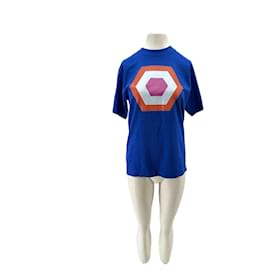 Off White Camiseta azul estampada