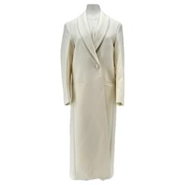 Autre Marque ROHÉ Langer Wollmantel creme