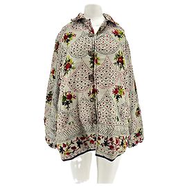Autre Marque Chaqueta BAZISZT bordada de algodón gris Talla L